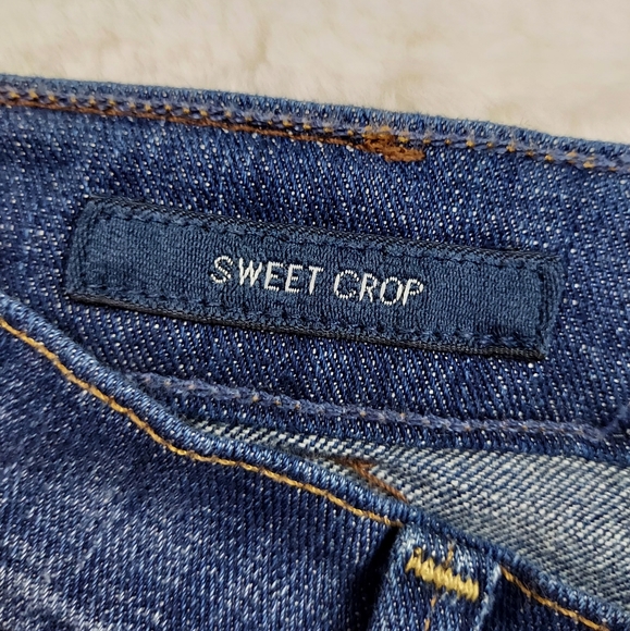 Lucky Brand Sweet Crop Mid Rise Blue Cropped Jeans Hayward Size 27 - Picture 8 of 14
